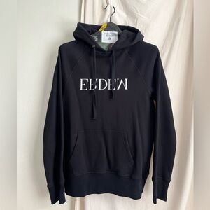 Erdem x H&M Logo Cotton Fleece Hoodie Black S